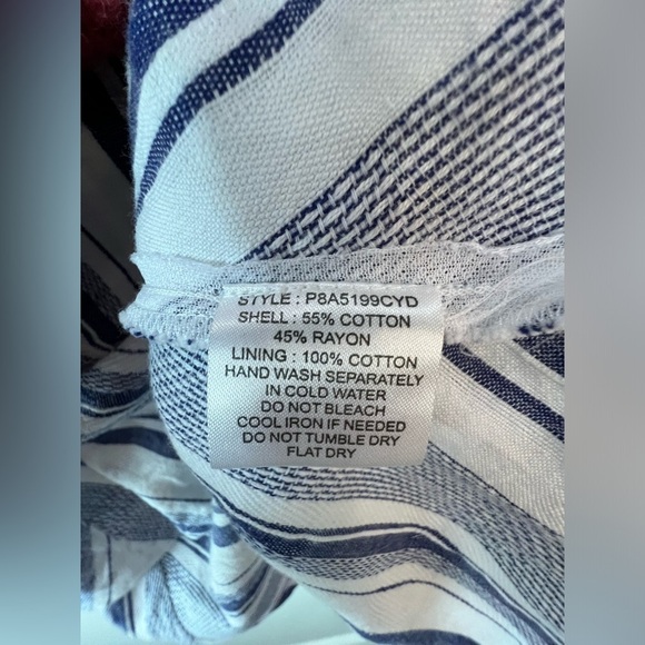 Parker Dresses Parker Bahama Shift Aquarius Stripe Off Shoulder Mini Dress 1166 - Picture 6 of 6